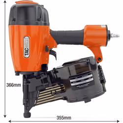 TACWISE JCN90V Air Coil Nail Gun, Uses Flat Top Coil Nails, 50-90 mm