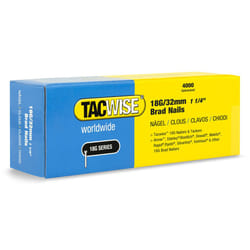1712 Type 18G / 32 mm Galvanised Brad Nails, Silver, 4000 Pack