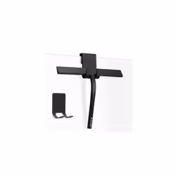 Navaris Squeegee Shower Cleaner - Scraper for the Bathroom Screen Door - Black Silicone Shower Wiper For Glass Doors - 28cm x ...