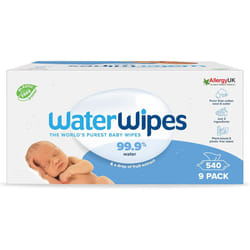 , 99.9% Water Based Wipes, Unscented for Sensitive Skin) Plastic-Free Original Baby W - WaterWipes Plastic-Free Original Baby Wipes, 540 Count (9 packs