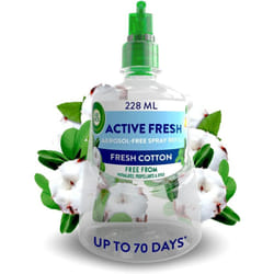 ) Air Wick Aerosol-Free Automatic Air Freshener Spray Refill Fresh Odour Neutraliser, Lasts Up to 70 Days, Air freshe - Fresh Cotton, 228 ml (Pack of 1