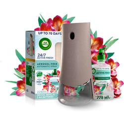 Air Wick Aerosol-Free Automatic Air Freshener Spray Kit  Active Fresh Odour Neutraliser, Lasts Up to 70 Days, Air freshener For - Eucalyptus & Freesia