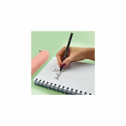 Legami - Set of 1 Erasable Gel Pen and 3 Refill, Cat Theme, Ball on End to Remove Ink - Black Thermosensitive Ink Tip Diameter 0.7 mm