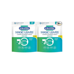 Dr. Beckmann Pack of 2 MAGIC LEAVES Laundry Detergent Sheets NON-BIO 25 Sheets