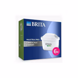 MAXTRA PRO Limescale Expert Water Filter Cartridge,Pack of 6 -BRITA refill for ultimate appliance protection, reducing impuri ...