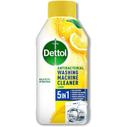 ) Dettol Washing Machine Cleaner Deep Clean, Antibacterial Washing Machine Cleaner, Drum Cleaner, Antibacterial Laund - Lemon Breeze, 250 ml (Pack of 1