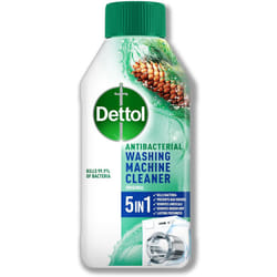 ) Dettol Washing Machine Cleaner Deep Clean, Antibacterial Washing Machine Cleaner, Drum Cleaner, Antibacterial Laundr - Green Fresh, 250 ml (Pack of 1