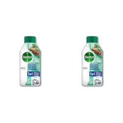) Dettol Washing Machine Cleaner Deep Clean, Antibacterial Washing Machine Cleaner, Drum Cleaner, Antibacterial Laundr - Green Fresh, 250 ml (Pack of 2