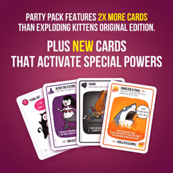 ) Exploding Kittens Party Pack | Card Game - Exploding Kittens Party (2-10 Players