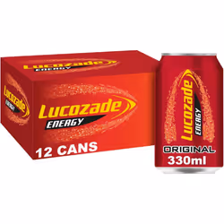 Lucozade Energy Drink Orange 12x330ml - Original