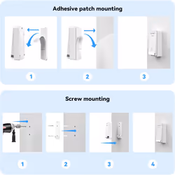 TECKNET Self-Powered Doorbell, Waterproof IP65 Twin Wireless Doorbell