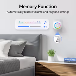 TECKNET Wireless Doorbell, Plug in Door Bells Wireless Cordless with 2 Receivers, IP66 Waterproof Wireless DooR - Rgb-white