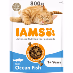 ) IAMS Complete Dry Cat Food for Adult - Seafood, 800 g (Pack of 1
