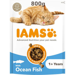 ) IAMS Complete Dry Cat Food for Adult - Seafood, 800 g (Pack of 1