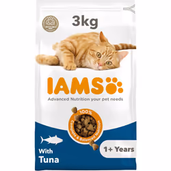 ) IAMS Complete Dry Cat Food for Adult - Tuna, 3 kg (Pack of 1