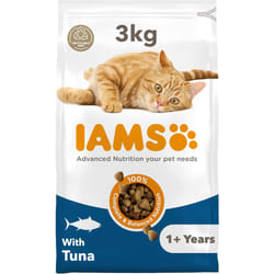 ) IAMS Complete Dry Cat Food for Adult - Tuna, 3 kg (Pack of 1