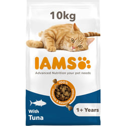 ) IAMS Complete Dry Cat Food for Adult - Tuna, 10 kg (Pack of 1