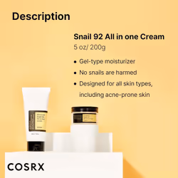 COSRX Advanced Snail 92 All in one Cream, 7.05oz/200g (Large size)
