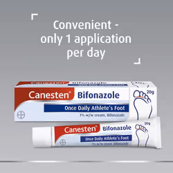 Canesten Bifonazole Once Daily Athletes Foot 1% w/w Cream