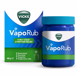 Vicks VapoRub 100 gr, Relief Of Cough Cold & Flu Like Symptoms