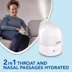 Vicks Personal Cool Mist Ultrasonic Humidifier Small, Easy to Use, Quiet - 0.7 L