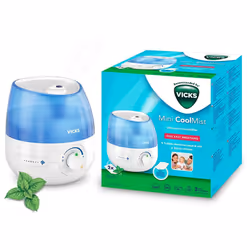 Vicks Personal Cool Mist Ultrasonic Humidifier Small, Easy to Use, Quiet - 1.8 L