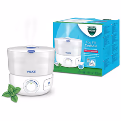 Vicks Personal Cool Mist Ultrasonic Humidifier Small, Easy to Use, Quiet - 2.2 L