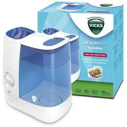 Vicks Personal Cool Mist Ultrasonic Humidifier Small, Easy to Use, Quiet - 3.8 L Warm Mist