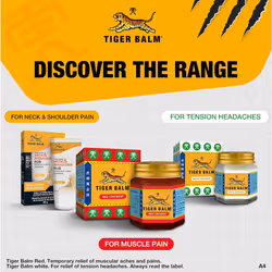 Tiger Balm White Ointment 30 g - for The Treatment of Tension Headaches and Temporary Relief of Muscular Aches and Pains - White Ointment
