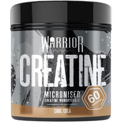 ) Warrior Creatine Monohydrate Powder Micronised for Easy Mixing and Consumption - Cool Cola, 60 Servings (Pack of 1