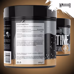 ) Warrior Creatine Monohydrate Powder Micronised for Easy Mixing and Consumption - Cool Cola, 60 Servings (Pack of 1