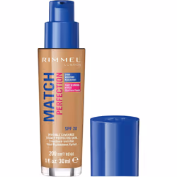 Rimmel Match Perfection Foundation | Medium Coverage, 24hr Hydration, No Caking or Creasing, Lightweight, Reduces Imperfectio ...