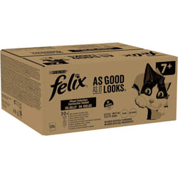 Felix Doubly Delicious Ocean Recipes Cat Food - 7+ Mixed Cat Food 120x100g