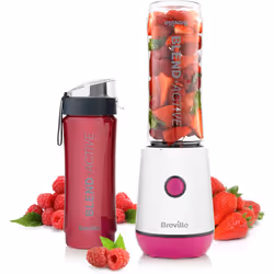 Breville Blend Active Personal Blender & Smoothie Maker | 350W | 1 Portable Blend Active Bottle (600ml) | Leak Proof Lid - Pi ...