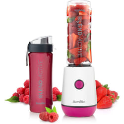 Breville Blend Active Personal Blender & Smoothie Maker | 350W | 1 Portable Blend Active Bottle (600ml) | Leak Proof Lid - Pink