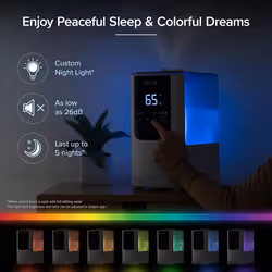 LEVOIT 3L Humidifiers for Bedroom Baby Room - 4.5L Smart Warm & Cool Mist