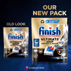 Finish Ultimate Plus Infinity Shine Dishwasher Tablets bulk