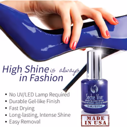 Seche Vive Instant Gel Effect Top Coat | Clear Nail Varnish for Glossy Finish