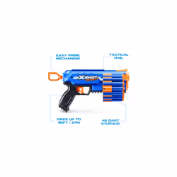 XSHOT Insanity Manic Blaster by ZURU with 48 Darts (2 Blasters Included), Air Pocket Technology Darts and Dart Storage, Outdoor Toy for Boys and
