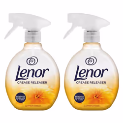 Lenor Crease Releaser Spray Removes Creases in Fabric, Summer Breeze Scent, Twin Pack, 2 x 500ml