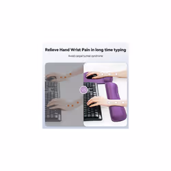 TECKNET Wrist Rest Mat, Keyboard and Mouse Wrist Support Pad Set, Comfortable Memory Foam Mouse Mat with Wrist Cushion Support, Anti-Slip Ergonomic