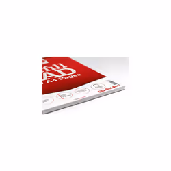 Silvine 160 Page A4 Refill Pad, Head Bound and Punched 4 Holes. Ruled 8mm Feint with Margin [Pack of 5], White