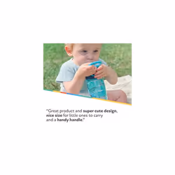 Nuby Incredible Gulp Water Bottle - No Spill Active Toddler Sippy Cup 360ml / 12oz Carry Handle Dishwasher and Microwave Safe Suitable Beaker for 18