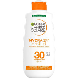 Hydra 24 Hour Protect Hydrating Lotion SPF30 High Sun Protection Factor 30 Water Resistant Sunscreen Shea Butter UVA UVB Protection 200ml