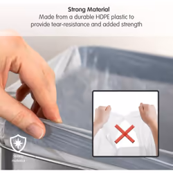 Morphy Richards 979003 42-50L Lemon Scented Heavy Duty Drawstring Bin Liners, 20 Pack, White