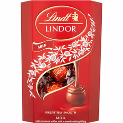 Lindt Lindor Milk Chocolate Truffles Approx 16 balls 200g Chocolate Truffles Smooth Melting Filling Mother's Birthday Celebra ...