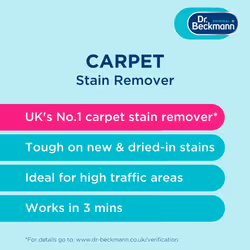 Dr. Beckmann Carpet Stain Remover | Works in 3 mins | 650 ml, White