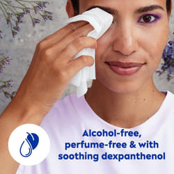 NIVEA Biodegradable Cleansing Wipes Sensitive Skin Wipes from 100 percent Plant Fibres Make Up Wipes Face Wipes Makeup Remover 25 Count Pack of 1