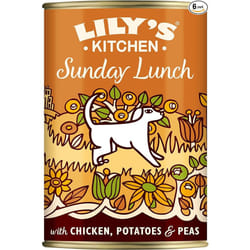 Lily's Kitchen Natural Adult Wet Dog Food Tin Sunday Lunch Grain-Free Recipe 6 x 400g