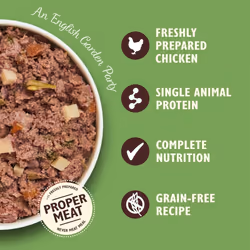 Lily's Kitchen Natural Adult Dog Food Wet Tins - An English Garden Party Chicken & Strawberries - Complete Meal Recipes (6 Tins x 400g)